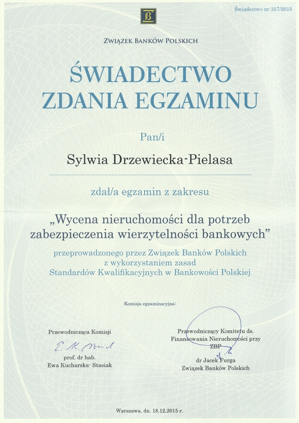2015-12-18_Świadectwo_zdania_egzaminu_Wycena_nieruchomości_dla_potrzeb_zabezpieczenia_wierzytelności_bankowych