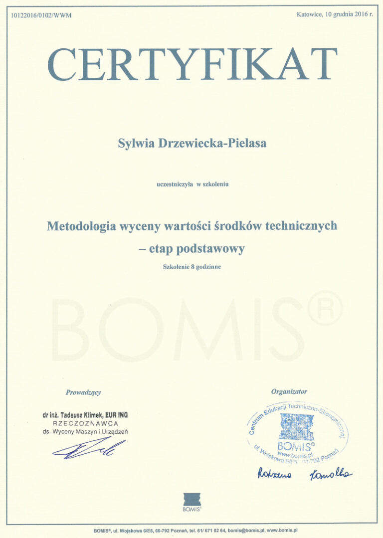2016-12-10_Certyfikat_Bomis_-_Metodologia_wyceny_wartości_środków_technicznych_-_etap_podstawowy_podstawowy