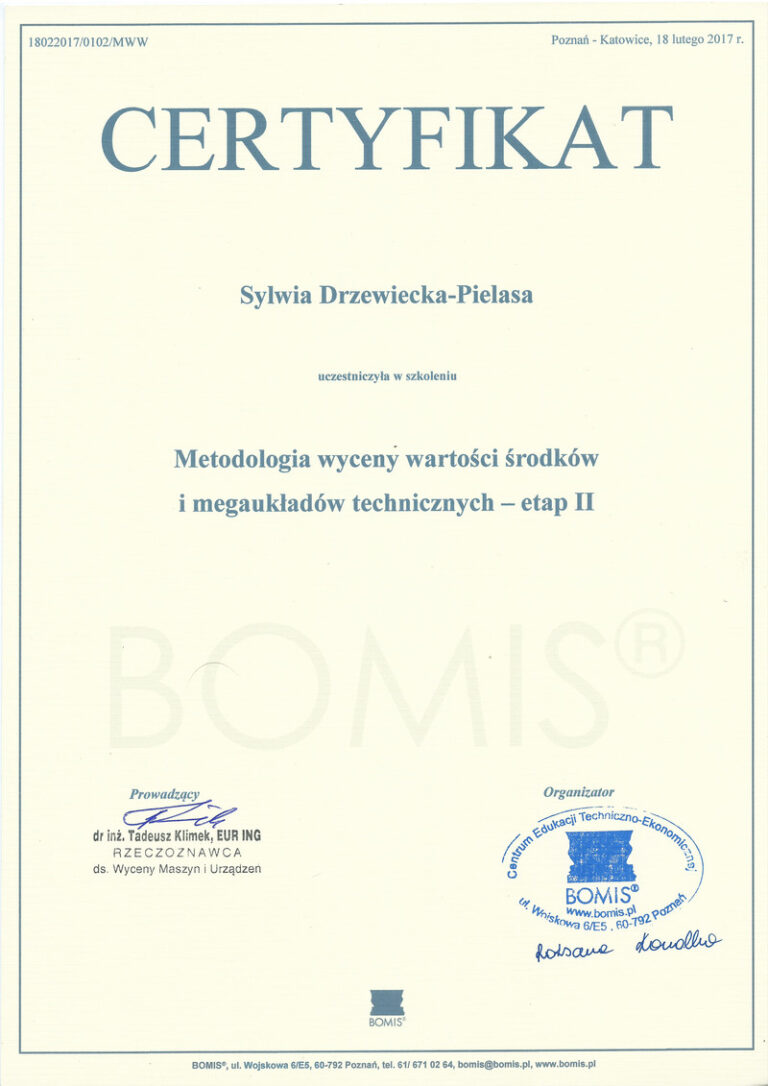 2017-02-18_Certyfikat_Bomis_-_Metodologia_wyceny_wartości_środków_technicznych_-_etap_II